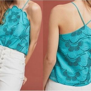 NWT Anthropologie Corey Lynn Calter Giverny Embroidered Blouse Size Medium